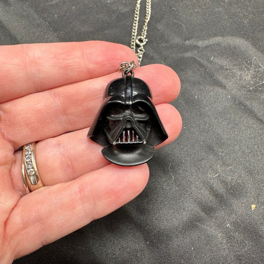 Cast metal Darth Vader pendant